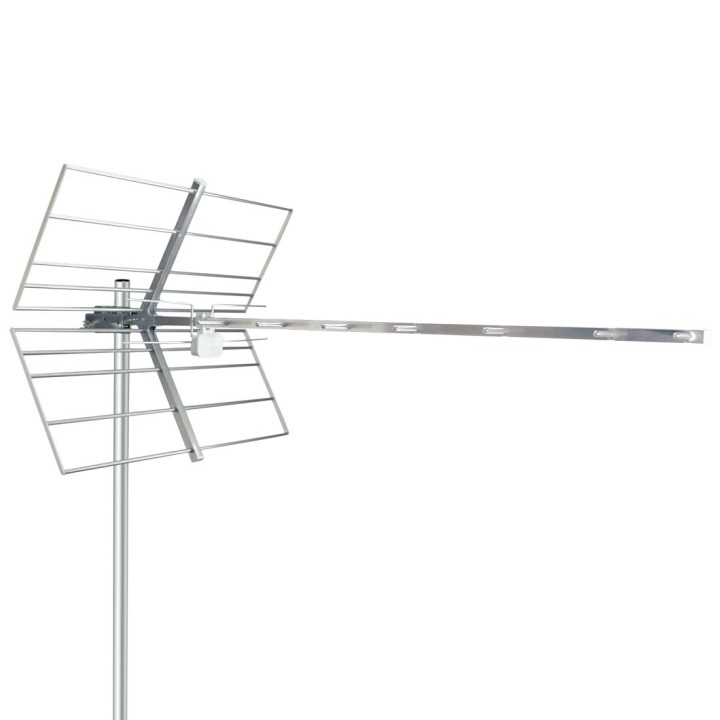 Antenne YAGI Grille à tubes, 15 élém, canaux 21 à 48,haute perfo