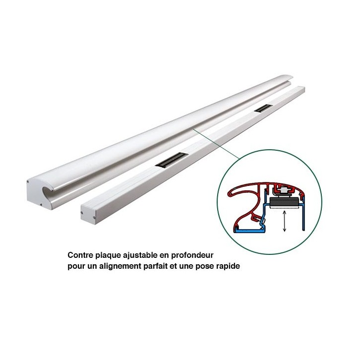 BANDEAU DAS L:600 2V 300KG 12/24/48V  ARGENT