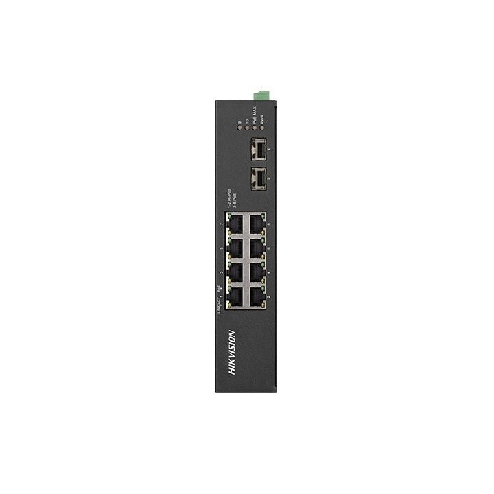 DS-3T0510HP-E/HSL2, Unmanaged, 8 Gigabit RJ45 PoE ports, 2 Gigab