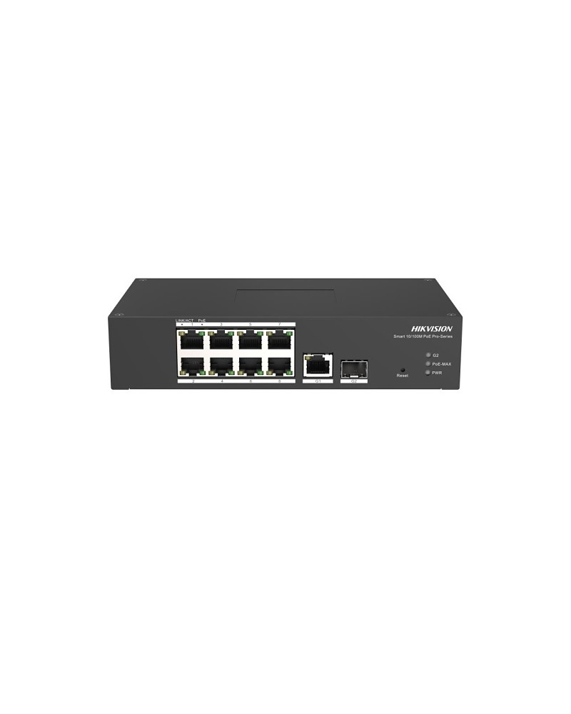 Switch 8-Port Fast Ethernet Smart - Ds-3T1310P-Si/Hs L2 Indust. 8X10/100Mbps Poe + 1Sfp Giga