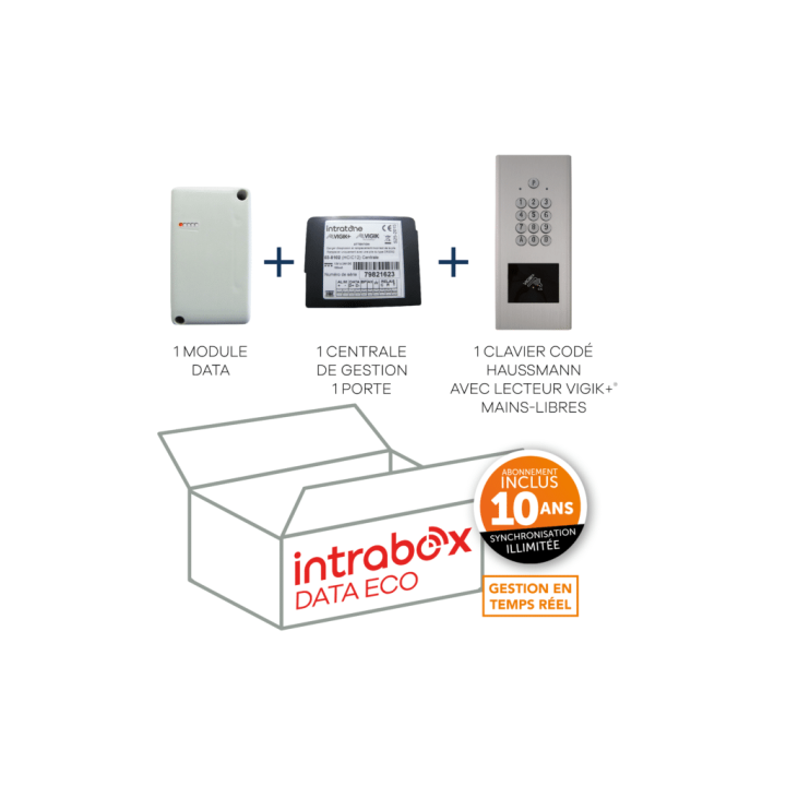 Intrabox Data Eco clav codé Haussmann mains-libres:1 clav codé H