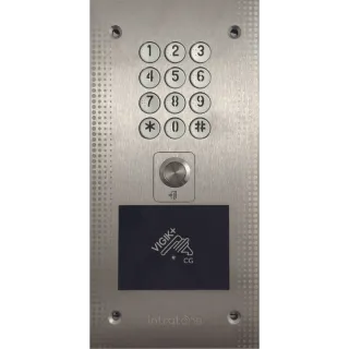 Boîtier Pour Clavier Codé Avec Lecteur Vigik+® Mains-Libres - Saillie - Inox
