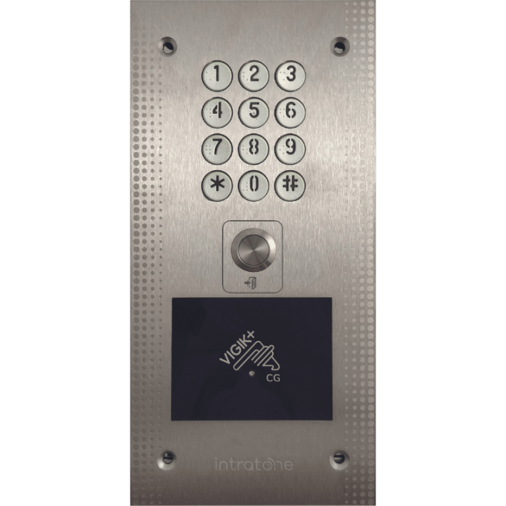Boitier pour clavier codé+lecteur de proximité Vigik mains-libre