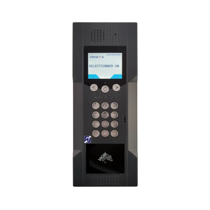Interphone Vidéo Intracode Avec Écran Coul Lcd-Défil De Nom Avec Cl