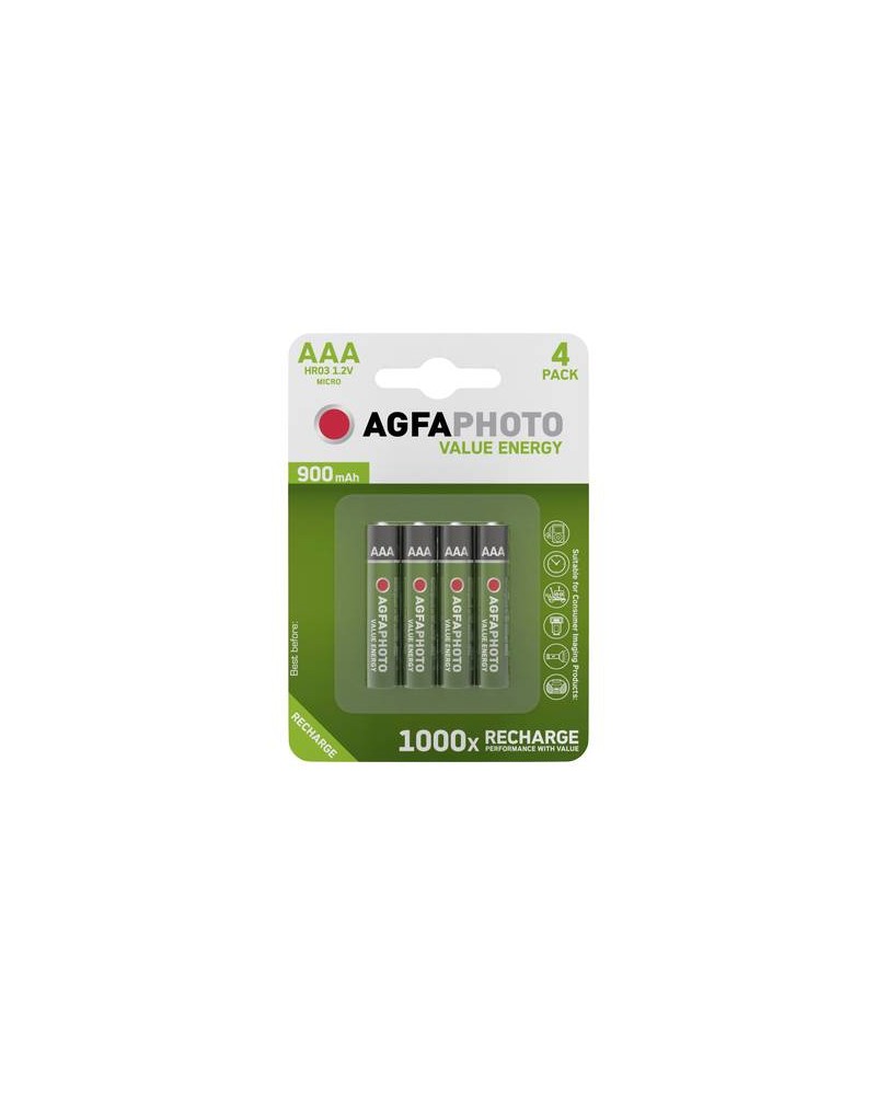 Pile Accu Aa/Hr03 - 1000 Mah-Blister De 4