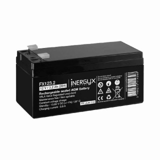 Batterie Rechargeable Vrla 12V / 3,2 Ah - Bac Fr Ul94 V-0 - 134 X 67 X 62/67 Mm