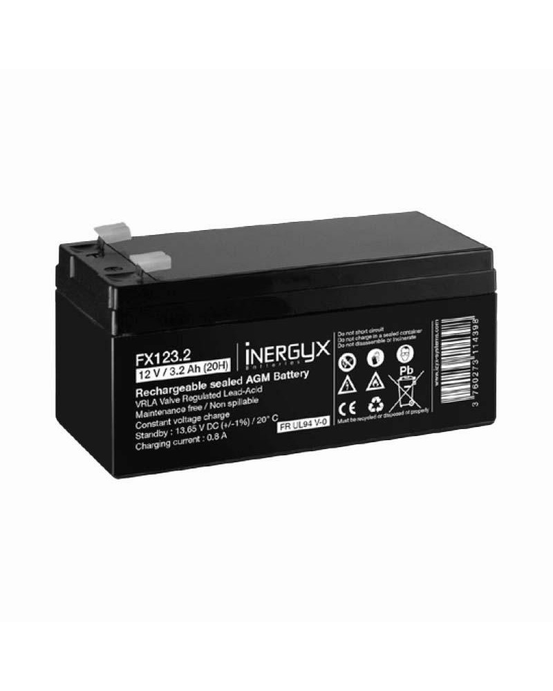 Batterie Rechargeable Vrla 12V/3, 2 Ah-Bac Fr Ul94 V-0-134X67X62/65Mm