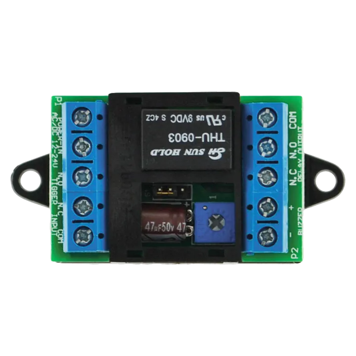 Module Temporisation Universel 12/24V Ac/Dc 1 À 60 Sec/Min Cde No Ou Nf Buzzer