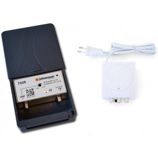 KIT PREAMPLI  1 Ent. LTE-5G UHF 21/48 15à32dB RED +ALIM.2s.