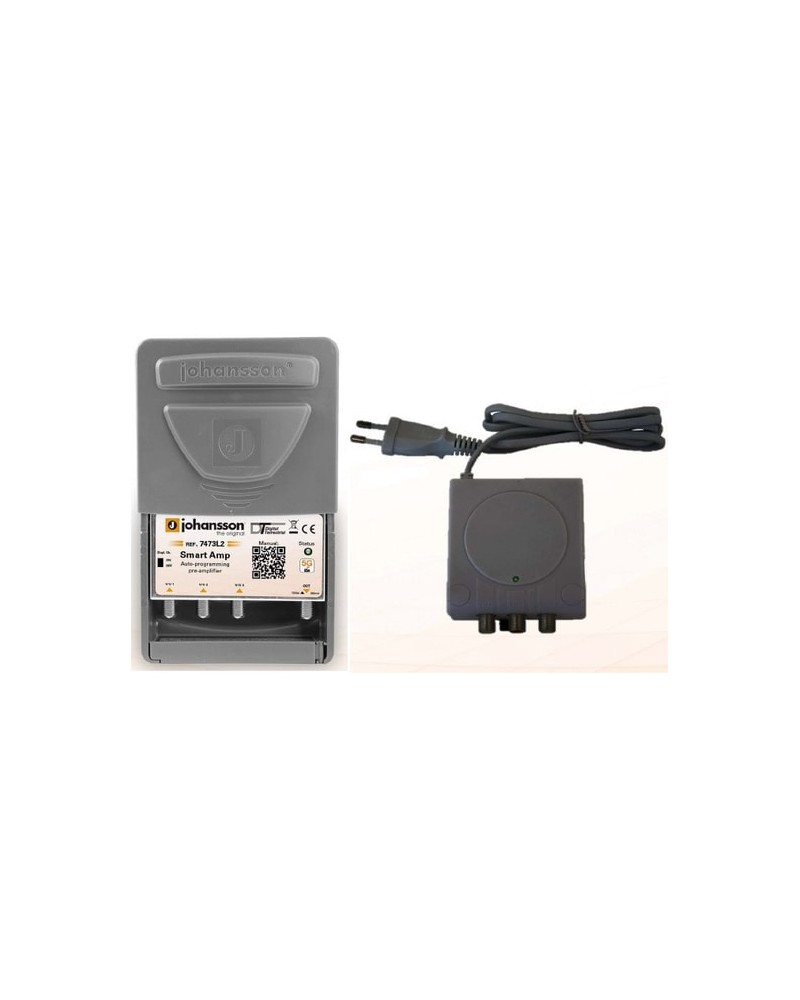 Kit Preamplificateur Smart 5G 3Ent. + Alimentation 12V 400Ma 2Sort.