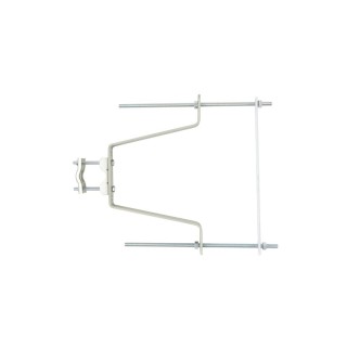 Fixation Murale 22Cm Avec Contrepl Zinc La Paire