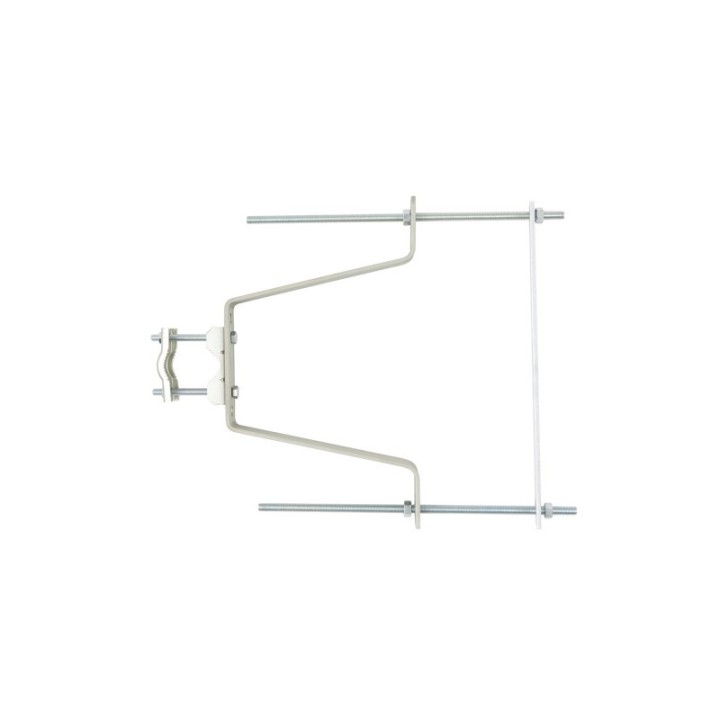 Fixation Murale 22Cm Avec Contrepl Zinc La Paire