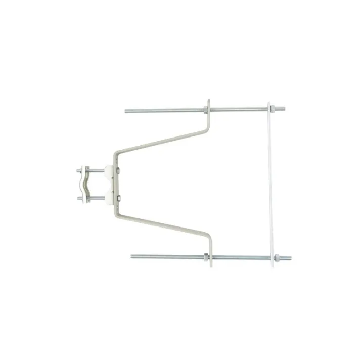 Fixation Murale 22Cm Avec Contrepl Zinc La Paire