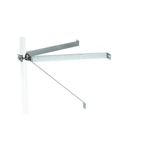 Fixation Murale 46Cm Sans Contrepl Zinc Paire