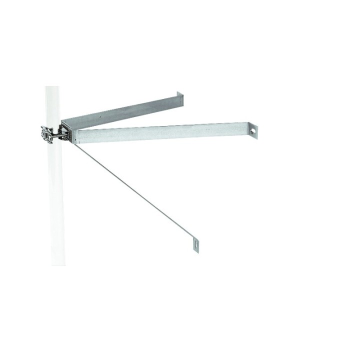 Fixation Murale 46Cm Sans Contrepl Zinc Paire