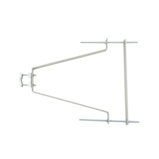 FIXATION MURALE 55cm AVEC contrepl en ZB  LA PAIRE