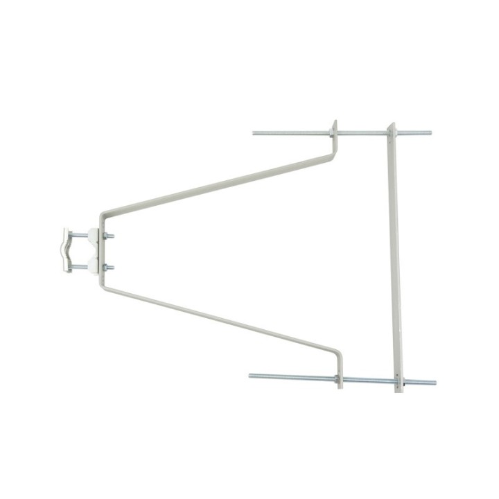 FIXATION MURALE 55cm AVEC contrepl en ZB  LA PAIRE