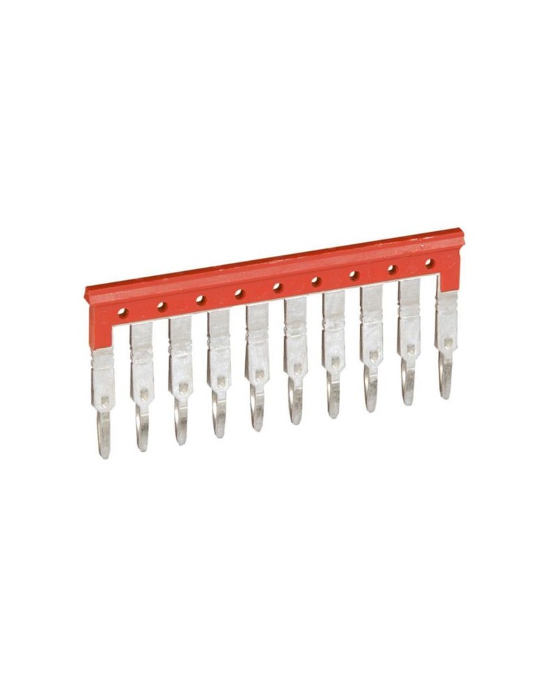 Peigne Pour 10 Blocs De Jonction À Vis Ou Ressort Viking 3 Pas 5Mm - Rouge