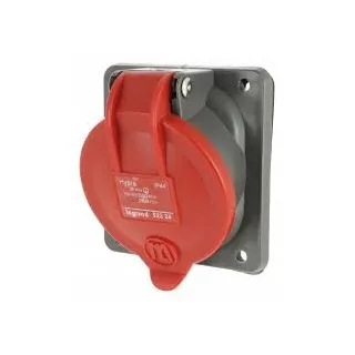 Prise Fixe Hypra Ip44 16A - 380V~ À 415V~ - 3P+N+T - Plastique