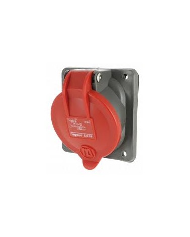 Prise Fixe Hypra Ip44 16A - 380V~ À 415V~ - 3P+N+T - Plastique