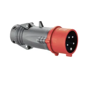 Fiche Mobile Droite Hypra Ip44 32A - 380V~ À 415V~ - 3P+N+T - Plastique