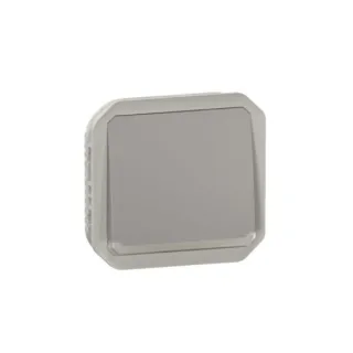Poussoir No Lumineux Plexo Composable Gris