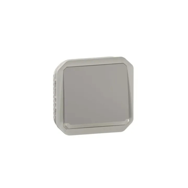 Poussoir No Lumineux Plexo Composable Gris