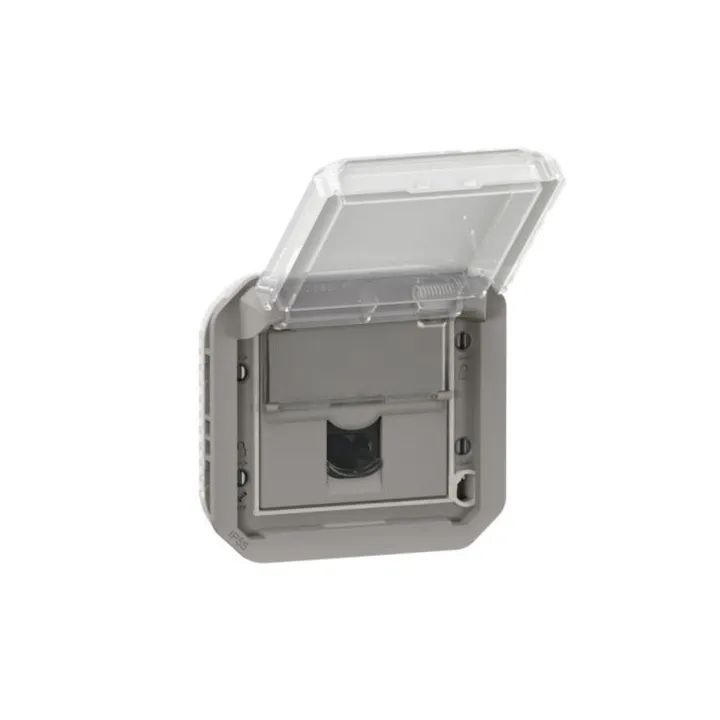 Prise Rj45 Catégorie 6A Stp Plexo Composable Gris