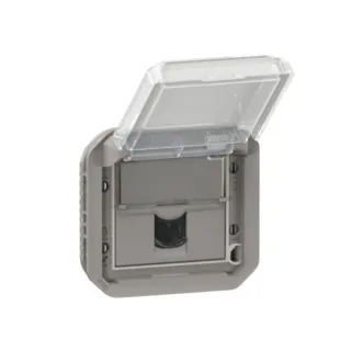 Prise Rj45 Catégorie 6 Ftp Plexo Composable Gris