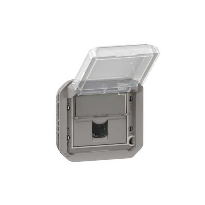 Prise Rj45 Catégorie 6 Ftp Plexo Composable Gris