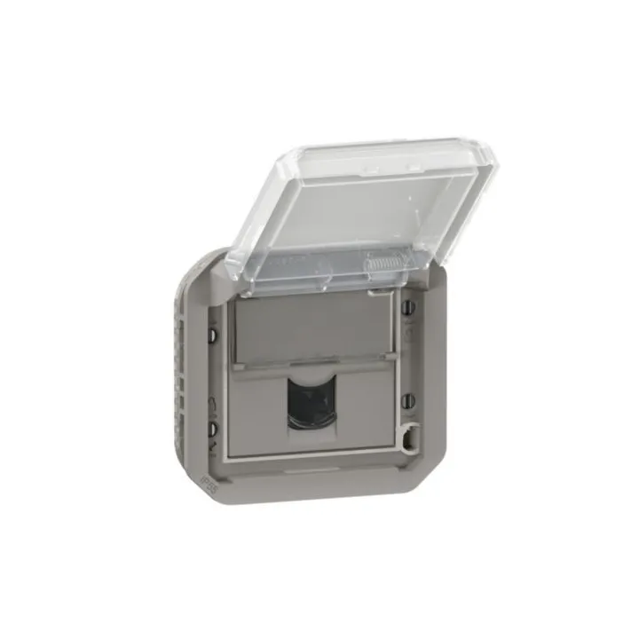Prise Rj45 Catégorie 6 Ftp Plexo Composable Gris