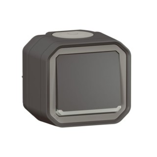 Interrupt ou va-et-vient témoin 10AX 250V Plexo complet saillie