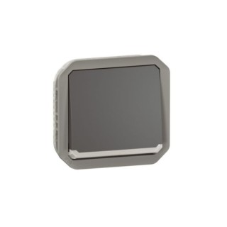 Interrupt ou va-et-vient témoin 10AX 250V Plexo compos anthracit