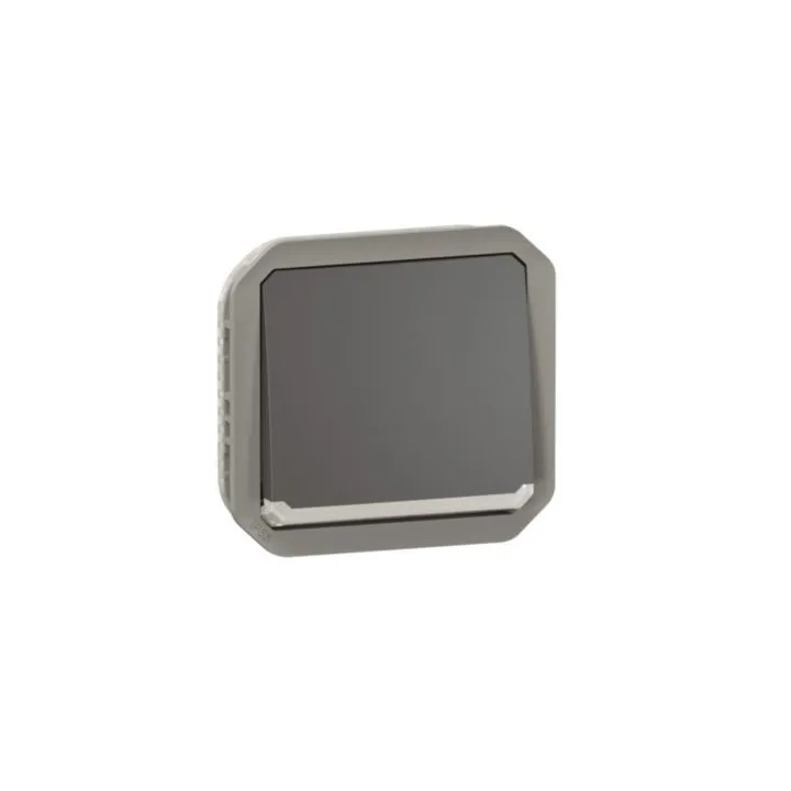 Interrupteur Ou Va-Et-Vient Lumineux 10Ax 250V Plexo Composable Anthracite