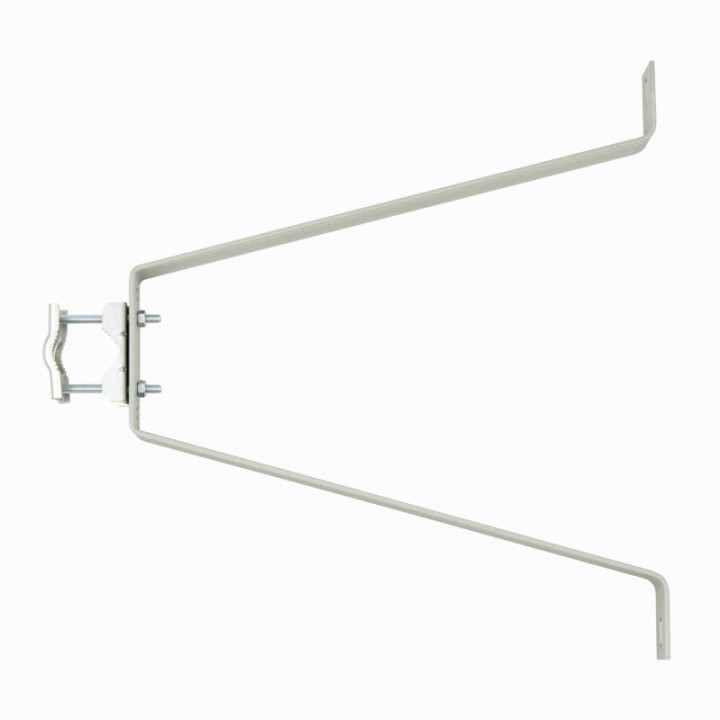FIXATION MURALE 55cm SANS contrepl  ZINC  LA PAIRE