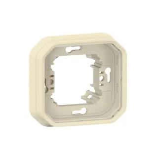 Support Plaque Encastré 1 Poste Plexo Sable