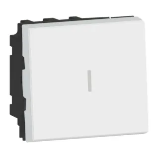 Permutateur 10Ax 250V~ Mosaic 2 Modules - Blanc