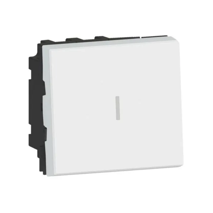 Permutateur 10Ax 250V~ Mosaic 2 Modules - Blanc