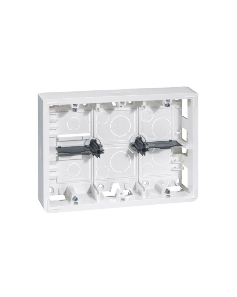 Cadre Saillie Profondeur 46Mm Mosaic Pour 2X6, 2X8 Ou 2X3X2 Modules Et Support 080266