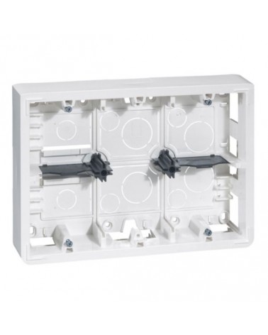 Cadre Saillie Profondeur 46Mm Mosaic Pour 2X6, 2X8 Ou 2X3X2 Modules Et Support 080266