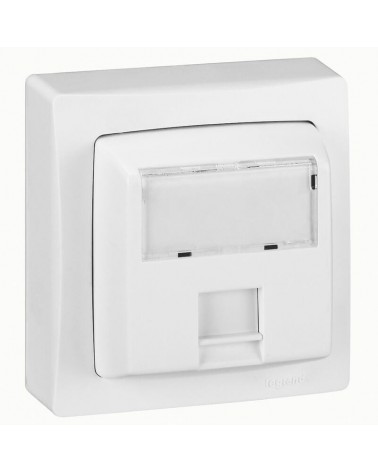 Prise Rj45 Catégorie5E Ftp Appareillage Saillie Complet - Blanc