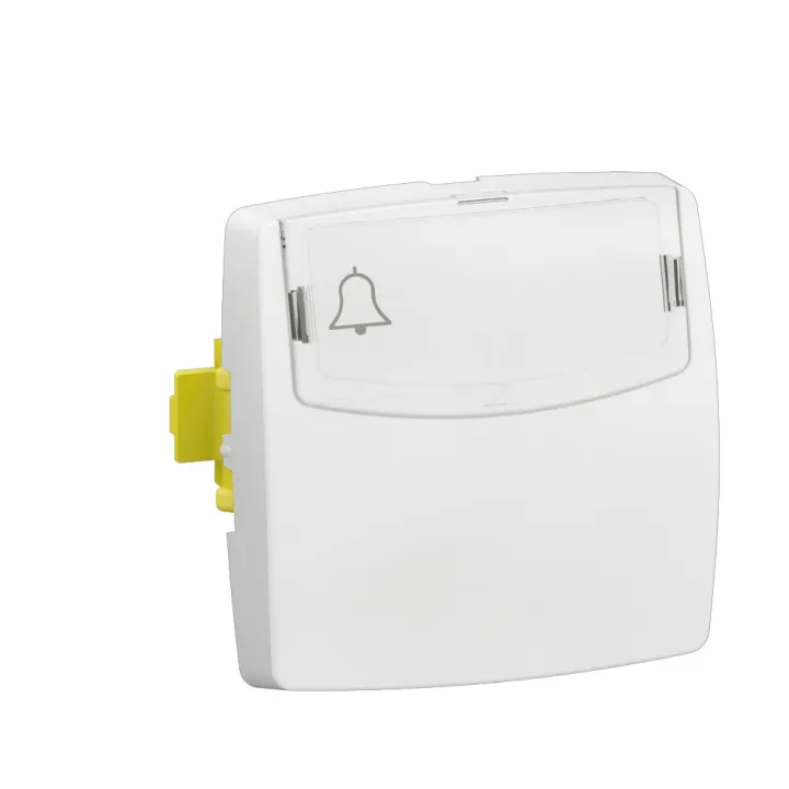 Poussoir Porte-Étiquette Appareillage Saillie Composable Blanc