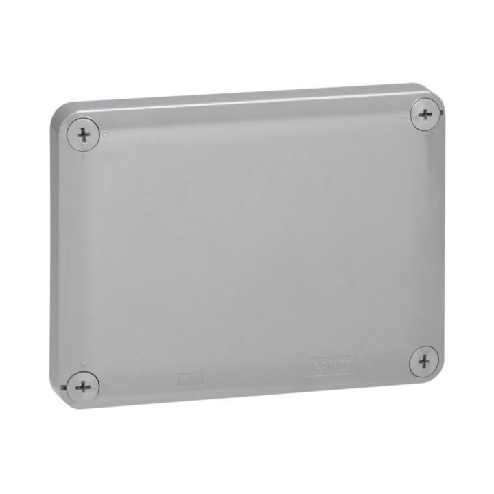 Boîte De Dérivation Carrée Plexo 105X105X55Mm Finition Ral7037 Et Ral3000