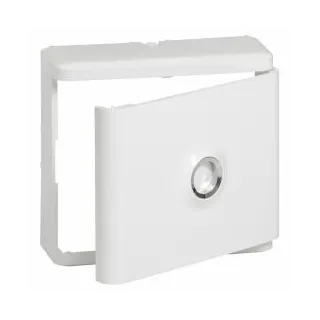 Habillage + Porte Blanche Pour Platines De Branchement Drivia - Blanc Ral9003