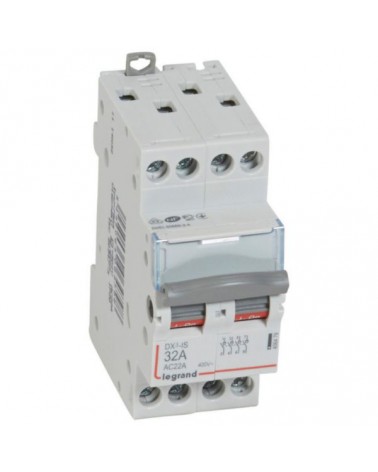 Interrupteur-Sectionneur Dx³-Is 4P 400V~ - 32A - 2 Modules