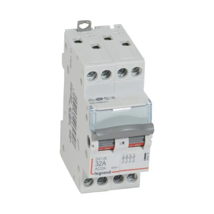 Interrupteur-Sectionneur Dx³-Is 4P 400V~ - 32A - 2 Modules