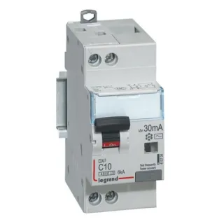Disjoncteur Diff Dx³ 4500 - Vis/Vis -U+N 230V~ 10A - Typeac -30Ma -Courbe C - 2M