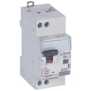 Disjoncteur Diff Dx³ 4500 - Vis/Vis -U+N 230V~ 40A - Typeac -30Ma -Courbe C - 2M