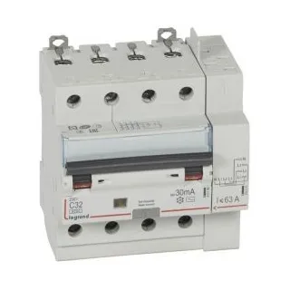 Disjoncteur Diff Dx³ 6000 -Vis/Auto-4P-400V~-32A-Typeac-30Ma-10Ka-Courbe C - 5M