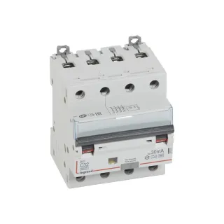 Disjoncteur Diff Monobloc Dx³6000 Arrivée Haut/Départ Bas À Vis 4P 32A Typef 30Ma